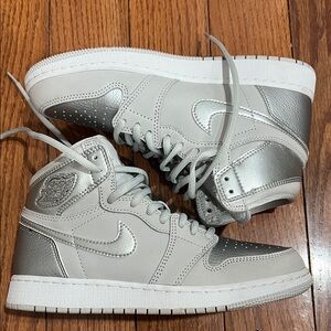 Nike Air Metallic Silver High-Tops
